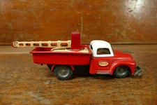 Vintage 1950s Japanese SSS Shoji Tin Litho Friction Wrecker Tow Truck
