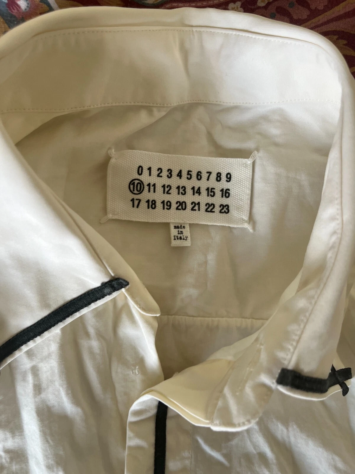 Camicia da uomo Maison Margiela manica lunga abbottonata cotone TAGLIA media