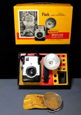 Kodak Brownie Bulls Eye Camera Kit w/Strap, Flash Outfit, Bulbs Orig Box As Is