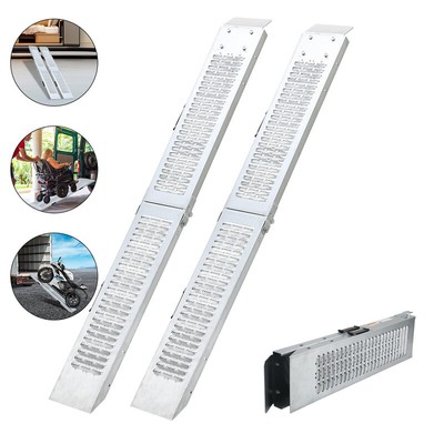 2X Auffahrrampe PKW 400kg Quad Laderampe Auffahrschiene Klappbar Auffahrhilfe