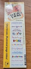 Cock-A-Doodle Design Page Topper Baby Theme For Scrapbooking 12 Titles New