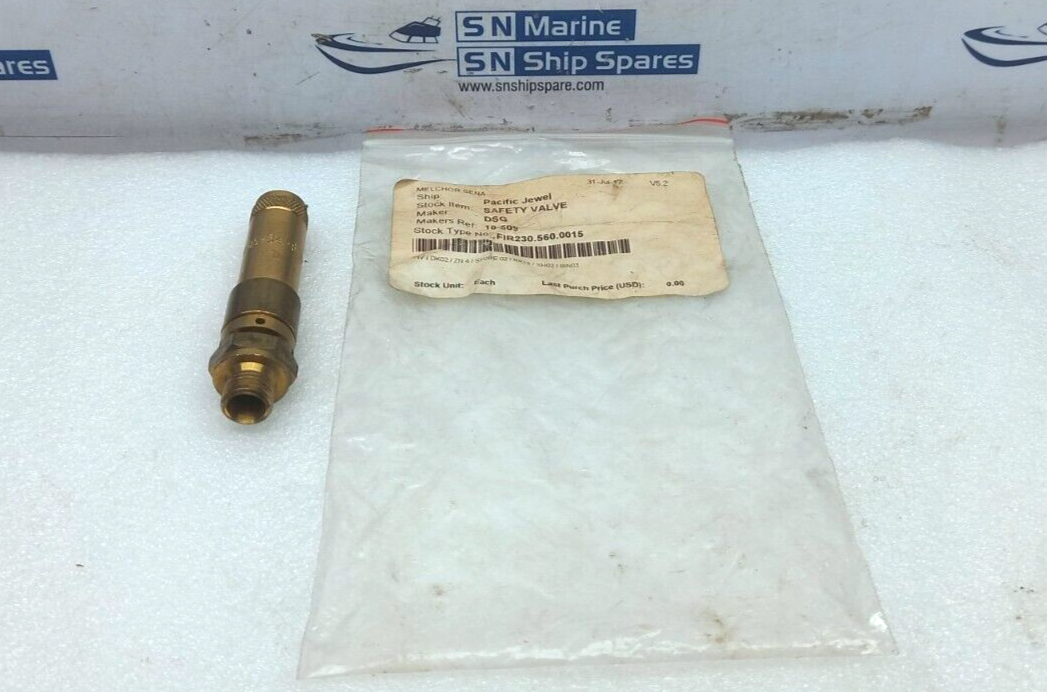 DSG 10-609 Safety Valve TUV.SV.85-341.8.D/G.0,32 | eBay
