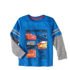 Disney Cars Lightning Mcqueen Long Sleeve Football Shirt Boy Size 5