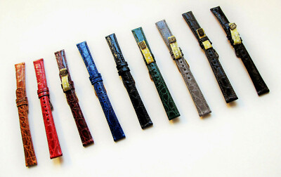 Echt KROKO/ALLIGATOR - UPE 49,90  - 14mm - div. Farben - Uhrenarmband watchband