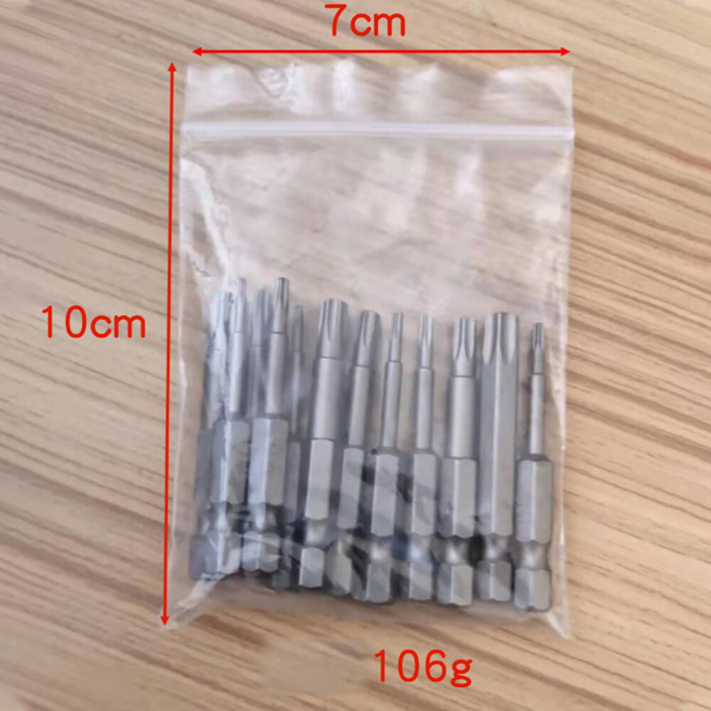 Perforated Pneumatic 12Pcs Plum Socket Hexagon Type Beater Screwdriver