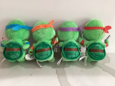 Ty Teenage Mutant Ninja Turtles Beanie Babies Complete Set of 4