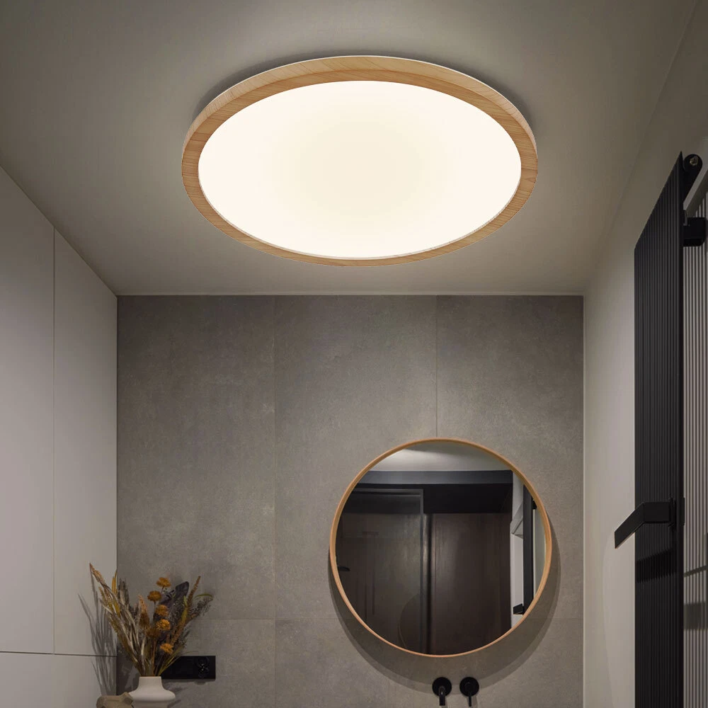Lampada A Soffitto Glostrup 4 Luci – Metallo E Legno Marrone – Faretti Orientabili GU10 (Senza Lampadine) - 6