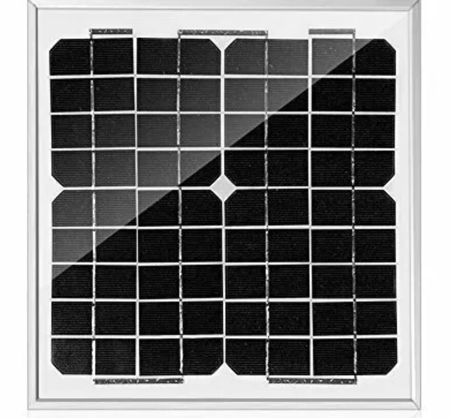 ACOPOWER HY010-12M 10 Watt 10W Mono Solar Panel for 12V Battery Charging RV B...