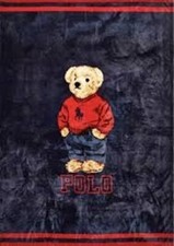 Polo Ralph Lauren Sweatshirt Polo Bear Throw Blanket NWT