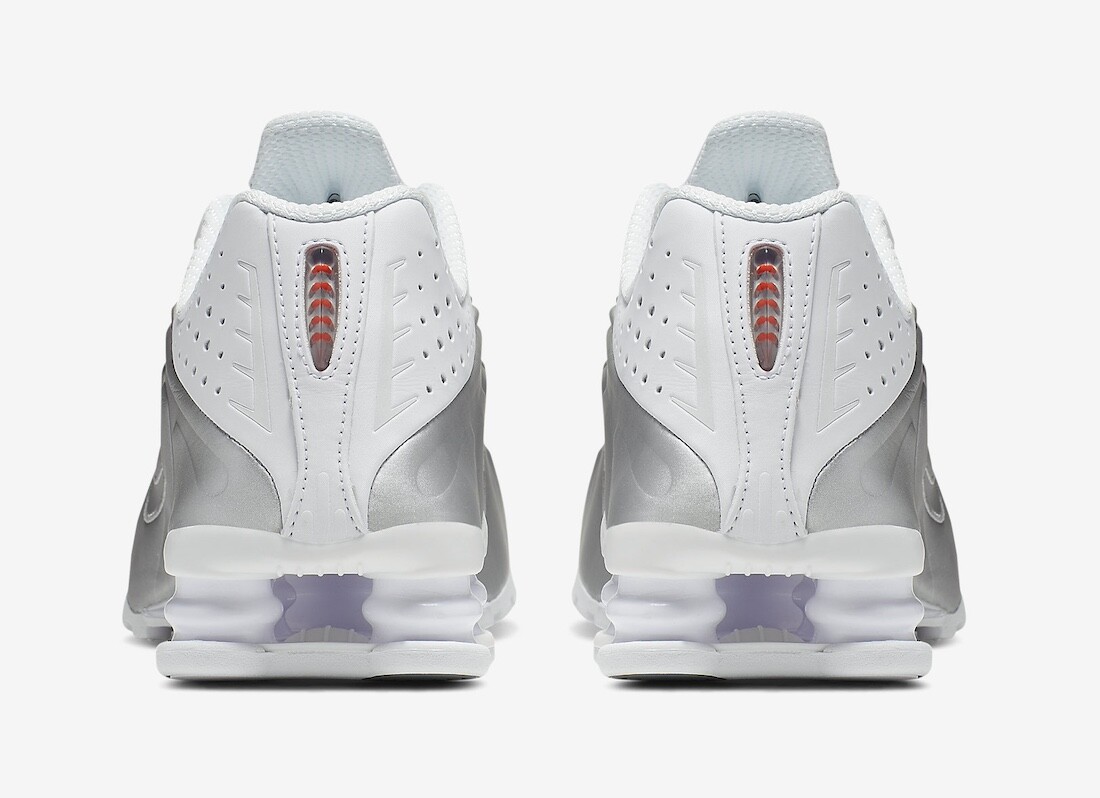 Size 6 - Nike Shox R4 White Metallic W for sale online | eBay