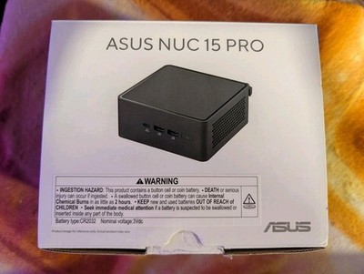 ASUS NUC 15 Pro Tall Barebones Mini PC Intel Series 2 Core Ultra 7 255H Wi-Fi 7