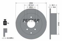 2X Bremsscheibe Hinterachse FüR Mitsubishi Eclipse IV Galant IX Stufenheck