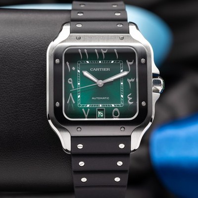 2026 Cartier Santos Arabic Dial Green Large WSSA0055 Limited