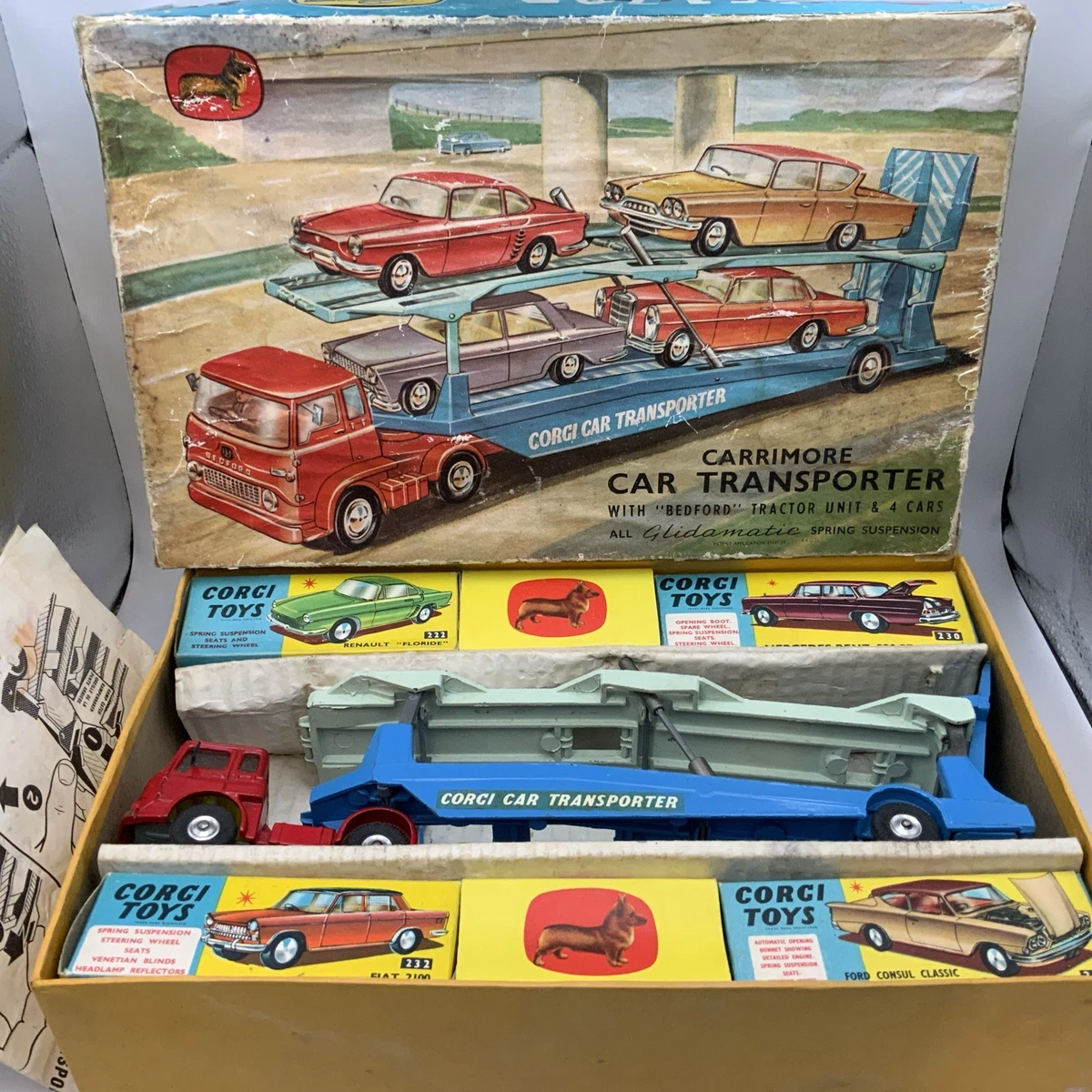 箱付き CORGI jr Car Transporter 箱付き CORGI jr Car Transporter Corgi Toys Gift Set 20 Car