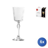 6X GläSer Aus Transparentem Glas America'20 FüR Cocktail Cl25 Bormioli Rocco