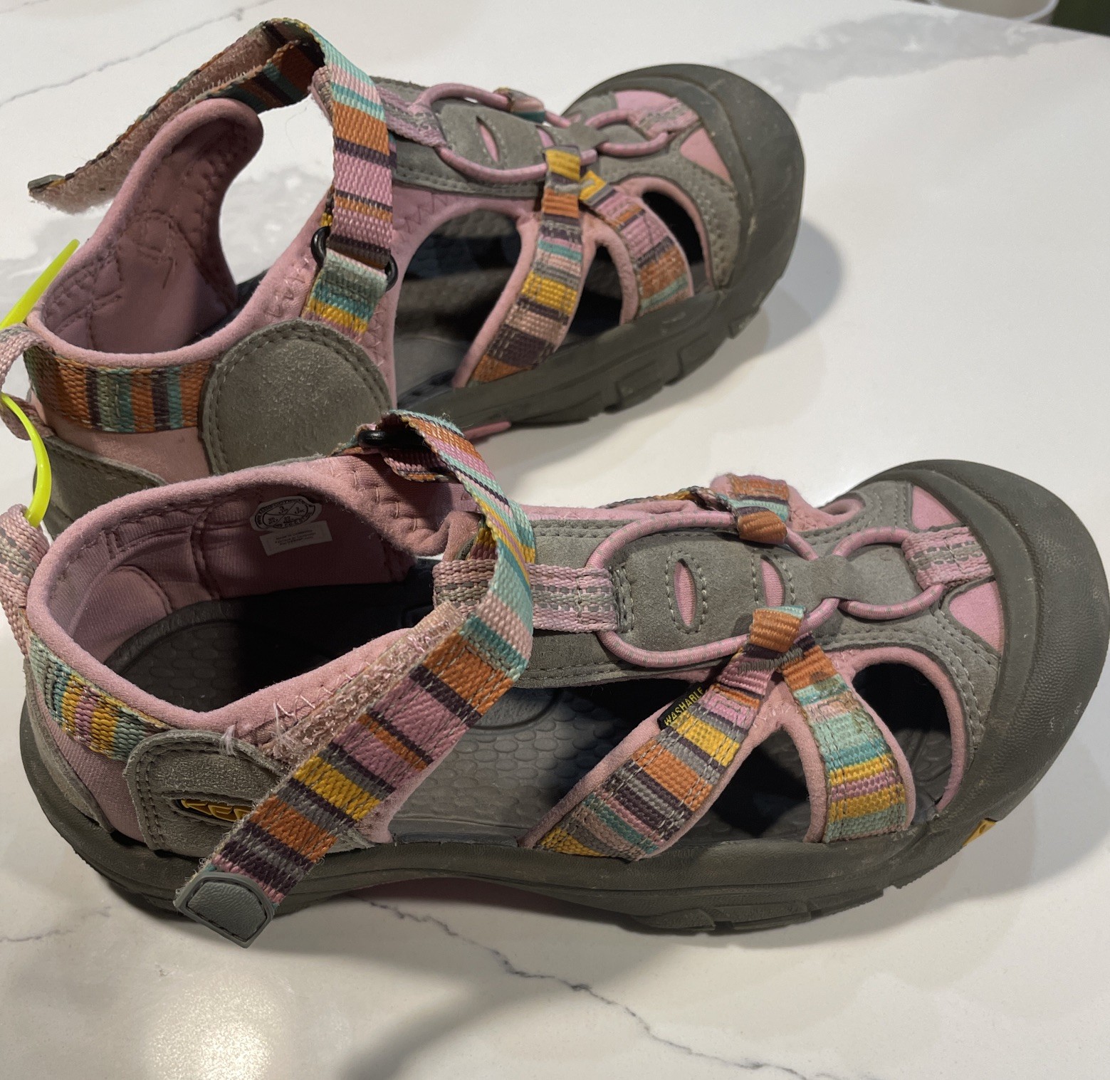 Sandali Keen giovani taglia 3 rosa arcobaleno impermeabili escursionismo passeggio campeggio scarpa