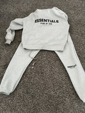 Essentials Fear of God Light Oatmeal Set Men s XS Drawstring Pockets