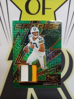 2025 Select Jordan Love Sparks Green Mojo Triple Color Patch #5/5