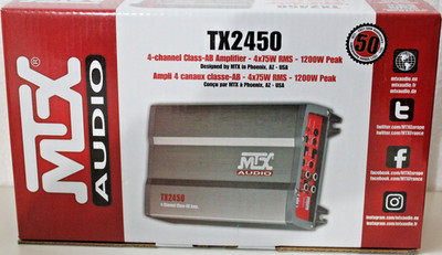 MTX TX2450 - Car Amplifier 4 Kanäle 4x75W RMs 1200W - Neu - 24.4 1986 S5