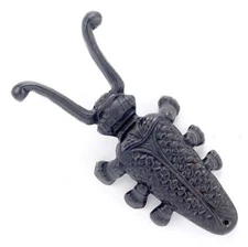 Cast Iron Bug Beetle Figural Boot Jack Tool  Shoe Horn Bootjack Farm Mud Room
