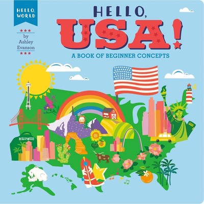 Hallo, USA!: A Book of Beginner Concepts by Ashley Evanson (Englisch) Board Book 