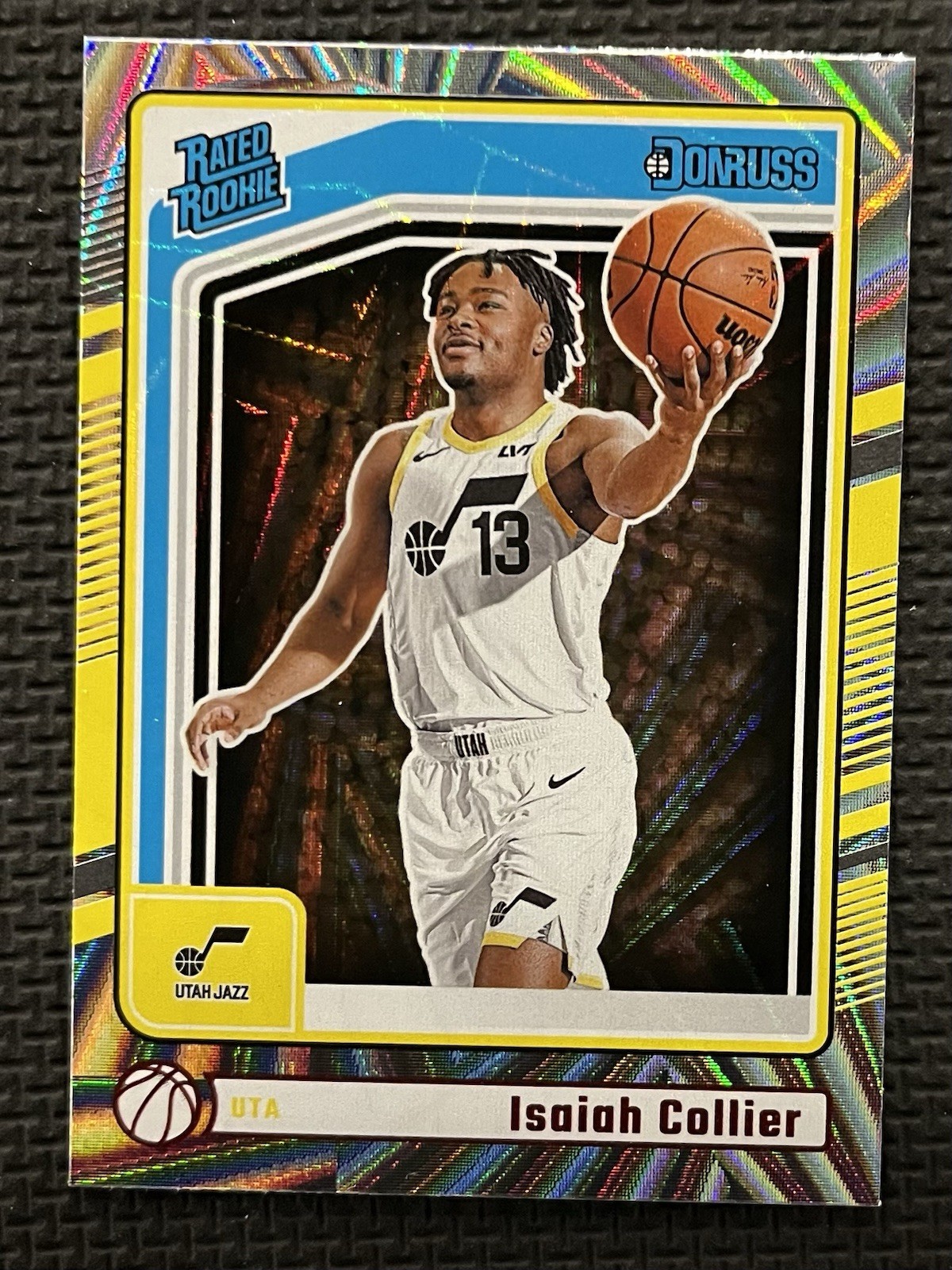 2024 Panini Donruss 237 Isaiah Collier Rated Rookie Wedge Red SP