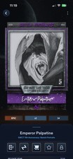Star Wars Card Trader 2026 11th Anniversary Sketch Emperor Palpetine Purple