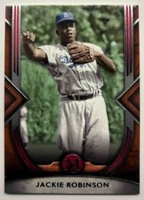 Jackie Robinson 2022 Topps Museum Collection #55 Brooklyn/LA Dodgers HOF