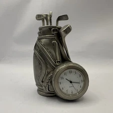 Vintage 1995 Royal Limited Golf Bag Clock Quartz Movement 4” BS801 New Battery
