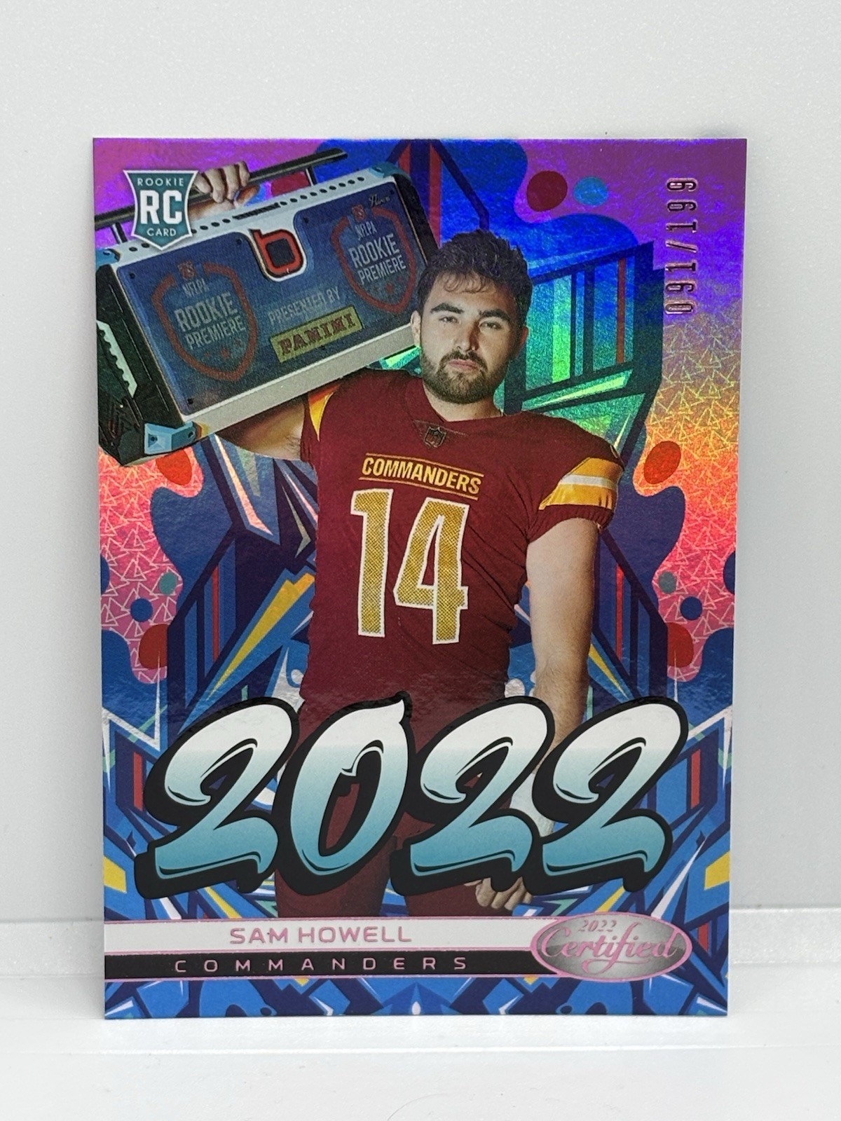 2022 Certified 2022 Mirror Pink /199 Sam Howell #2022-4 Rookie RC