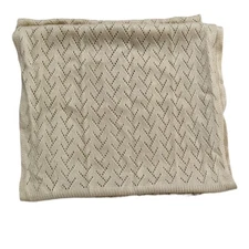 Infinity Scarf Open Knit Cream Color (M288)