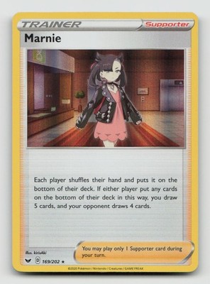 MARNIE 169/202 Rare Pokemon DECK EXCLUSIVES