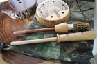 Custom Made Sycamore  Wood Turkey Pot  Call with Two Round Tip  Rod  Strikers — photo 8