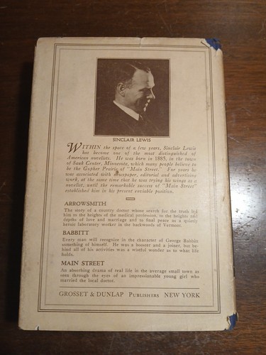 MANTRAP 1st Edition 5th Printing Sinclair Lewis W/ Rare Dust Jacket - Picture 2 of 9