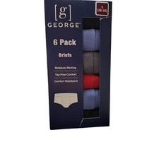 Small Mens 6 Pack Briefs Moisture Wicking Tag Free Comfort Waistband