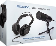 Zoom ZDM-1 Podcast Mic Pack, Podcast Dynamic Microphone, ZHP-1 Headphones,...