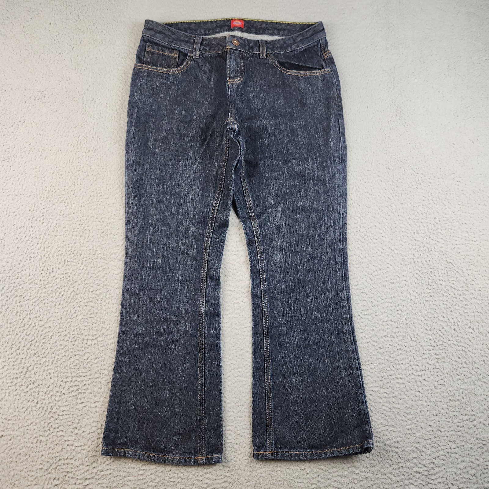 Womens 8p Blue Curvy Tapered Mid Denim Workwear Bootcut (30x