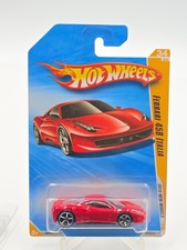 *READ* Hot Wheels 2010 Ferrari 458 Italia 39/240, '10 New In Proctor Case