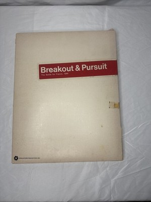 SPI - BREAKOUT & PURSUIT - Battle for France 1944 (PUN) RARE White Box 1972