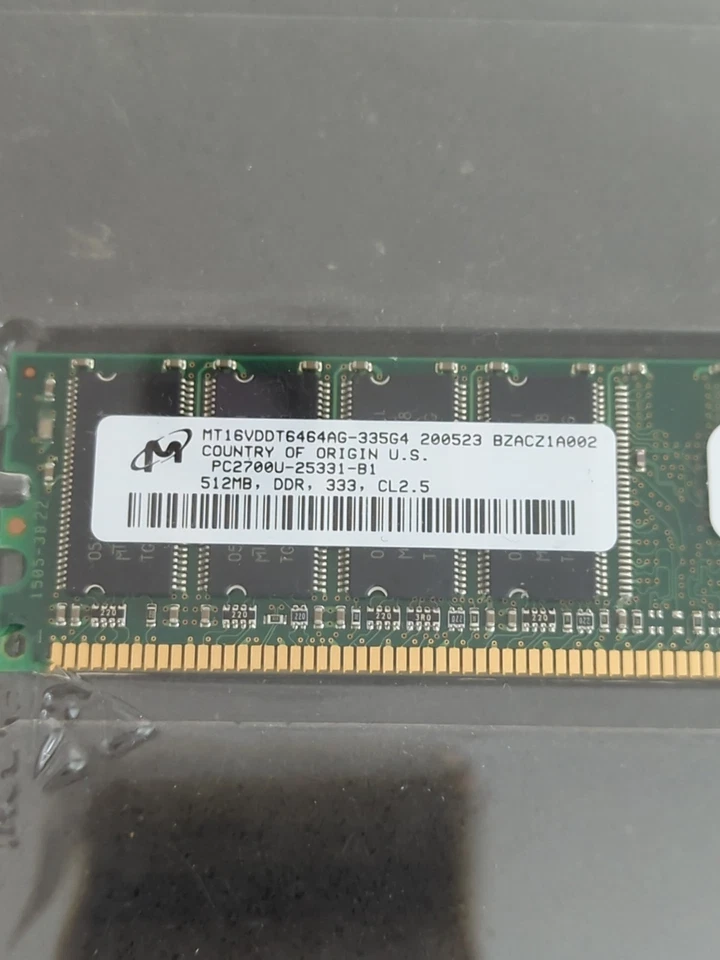 DELL 512MB DDR DIMM RAM Memory – 184-PIN Retail $49.95 - M6 - Image 2 of 4