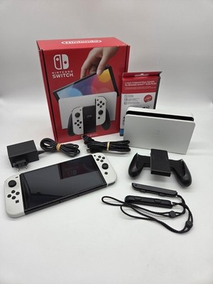 Nintendo Switch OLED Konsole 7 Zoll weiß schwarz Handheld Spielekonsole 