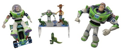 Toy Story Lot Thinkway Buzz + 1995 BK RC Buzz + McD Woody + Rex Dinosaur + Misc