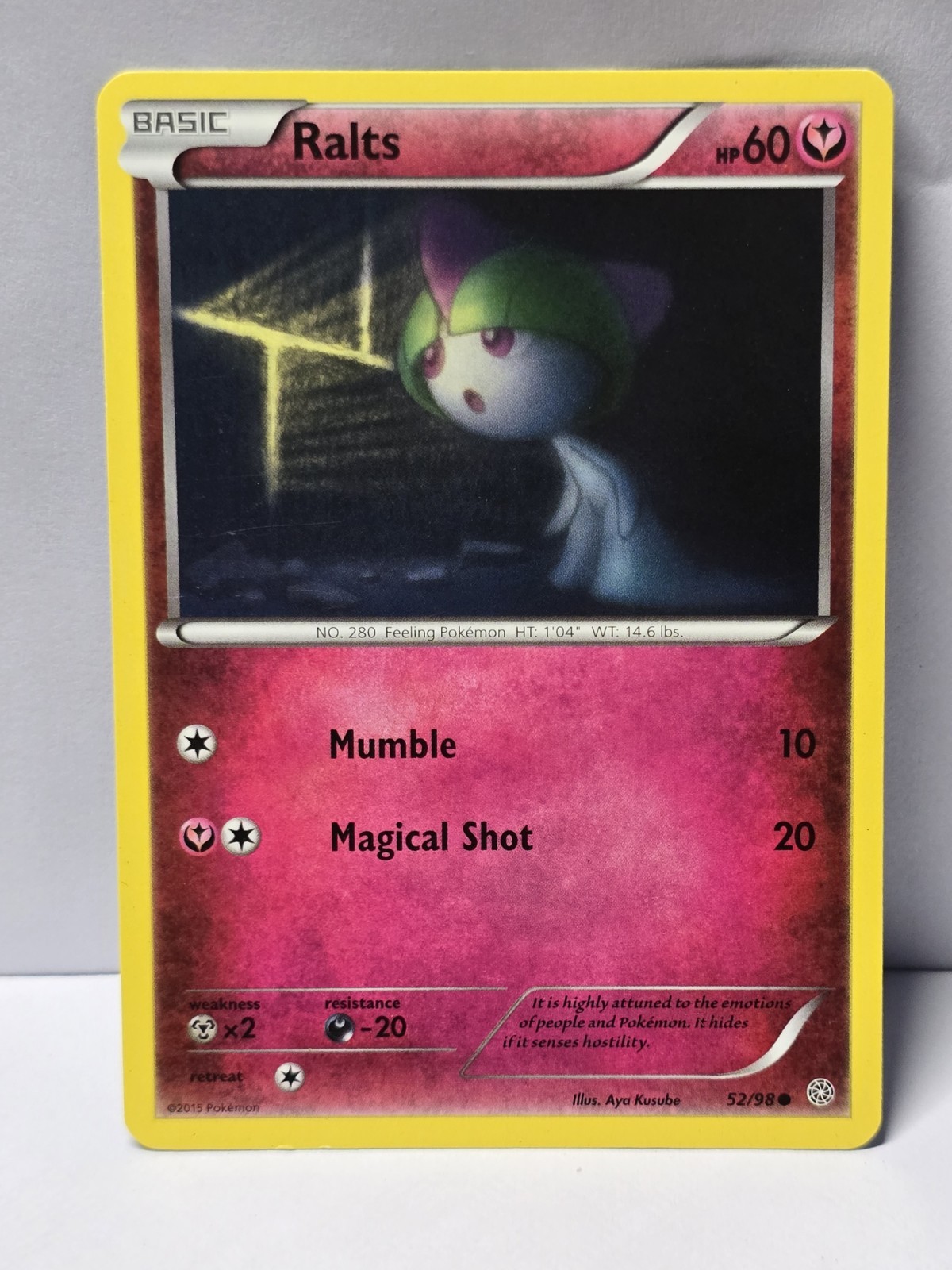 Ralts Reverse Holo Common XY - Ancient Origins 52/98 LP
