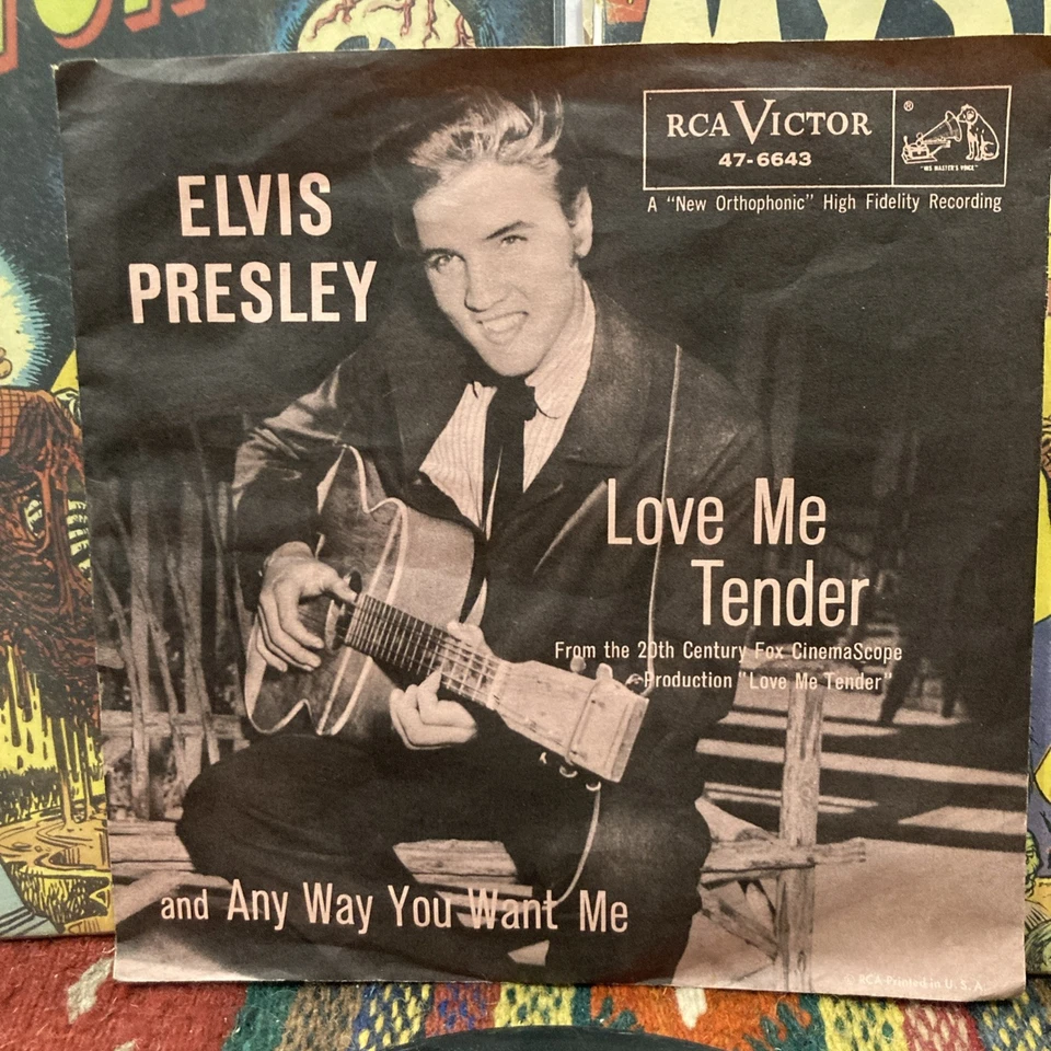 ELVIS PRESLEY Love Me Tender/Anyway You 476643 7" 45rpm Vinyl VG 1956 - Imagem 2 de 3