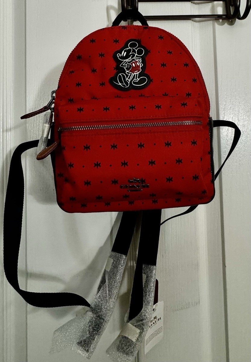 Donald Duck Disney Backpack Leather COACH Disney Mickey Backpack NEW Limited Edition A1781-F59831 Red/Black Donald Duck Disney Backpack Leather COACH Disney Mickey Backpack NEW Limited Edition A1781-F59831 Red/Black