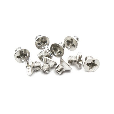 M3 x 4mm, Phillips Flat Head Screws, 304 18-8, Stainless Steel, Countersunk