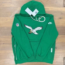 Nike Philadelphia Eagles 2025 NFL Sideline Hoodie Kelly Green Alt Standard Issue