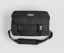Vintage Nikon Camera Bag Adjustable Strap Pockets Removable Inserts Black