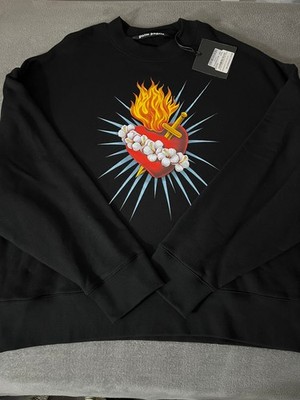 Palm Angels Sacred Heart Crewneck 3XL Very Rare Brand New