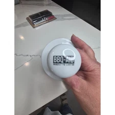 BBQ AID Ceramic Grill Press Burger Meat Smoker Lid Handle White Built to Last